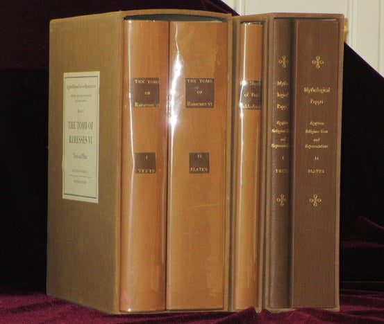 Item #7430 Egyptian Religious Texts and Representations - Volumes 1, 2 and 3 (in 5 volumes). N. Rambova.