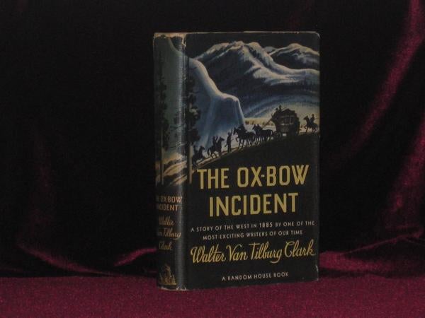 Item #7531 The Ox-Bow Incident (Inscribed, with Signed Poem Laid in). Walter Van Tilburg Clark, SIGNED.