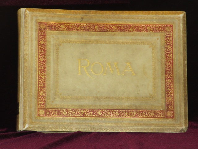 Item #7537 Rome, Photograph album, c. 1900. Photo Album of Rome.