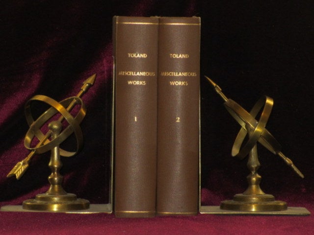 Item #7542 The Miscellaneous Works of Mr. John Toland. Two Volumes. John Toland, Des Maizeaux.